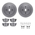 Dynamic Friction Co 6312-67043, Rotors with 3000 Series Ceramic Brake Pads includes Hardware 6312-67043